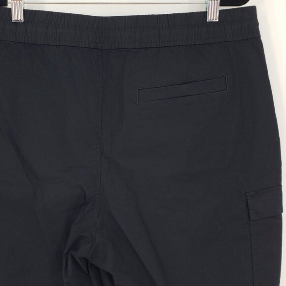 Express Pull on Cargo Shorts L Mens Elastic Drawstring Waist Cotton Black NEW - Picture 5 of 10